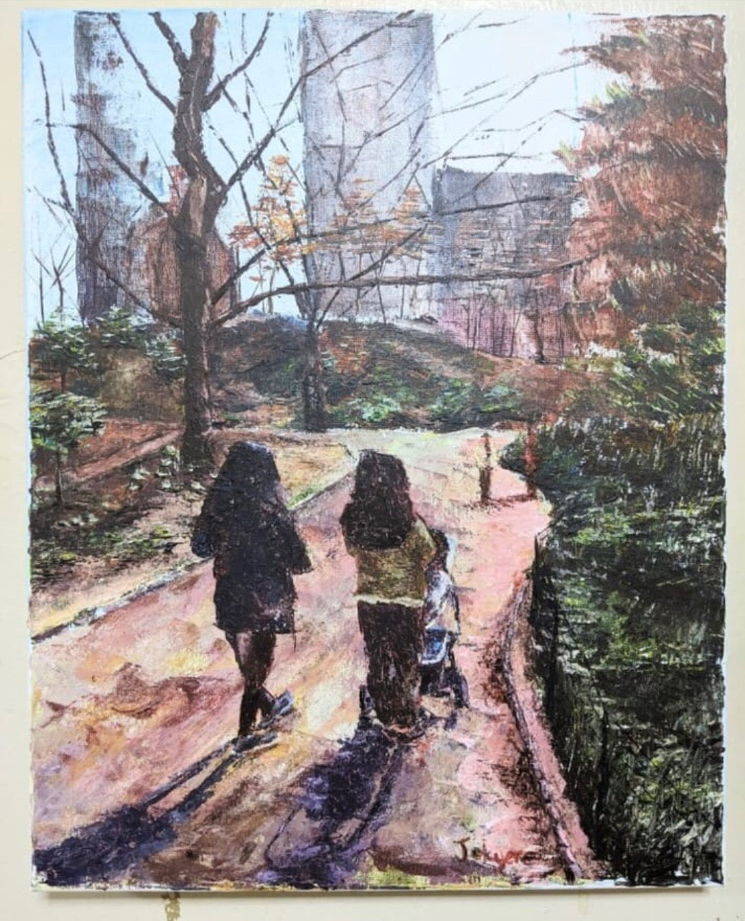 Solemn walk